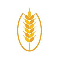 logo de blé agricole vecteur