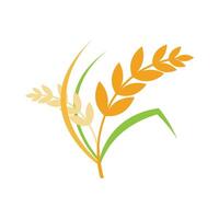 logo de blé agricole vecteur