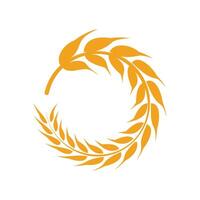 logo de blé agricole vecteur