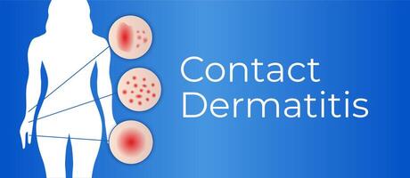 contact dermatite Contexte illustration vecteur