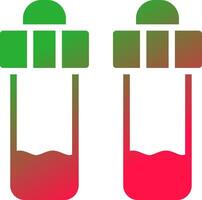 conception d'icône créative de tube à essai vecteur