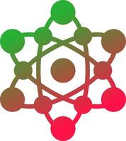 conception d'icône créative atome vecteur