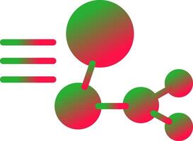 conception d'icône créative de structure moléculaire vecteur
