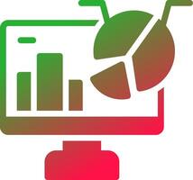 conception d'icône créative d'analyse de données vecteur