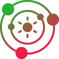 conception d'icônes créatives du système solaire vecteur