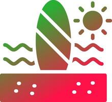 conception d'icône créative paddle surf vecteur