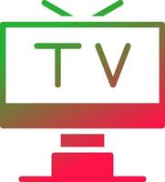 conception d'icône créative tv vecteur