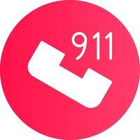 appel 911 Créatif icône conception vecteur