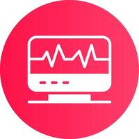 électrocardiogramme Créatif icône conception vecteur