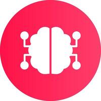 les neurones circuit Créatif icône conception vecteur