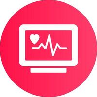 conception d'icône créative moniteur ecg vecteur