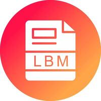 lbm Créatif icône conception vecteur