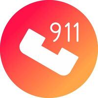 appel 911 Créatif icône conception vecteur