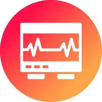 électrocardiogramme Créatif icône conception vecteur