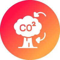 CO2 Créatif icône conception vecteur