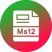 ms12 Créatif icône conception vecteur
