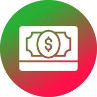 conception d'icône créative de billets de banque vecteur