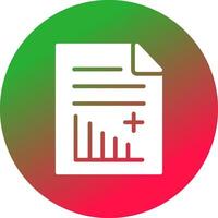 conception d'icône créative de rapport médical vecteur