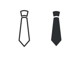 icône de vecteur de cravate. signe de vecteur de style plat de vêtements. vecteur libre