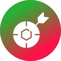 imbriqué cible Créatif icône conception vecteur