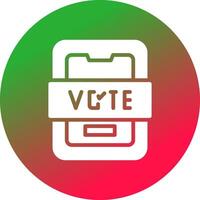 voter la conception d'icônes créatives vecteur