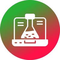 conception d'icône créative de chimie vecteur