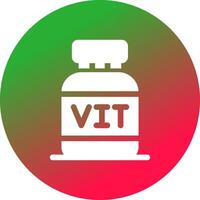 conception d'icônes créatives de vitamines vecteur