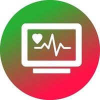 conception d'icône créative moniteur ecg vecteur