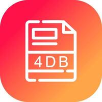 4 dB Créatif icône conception vecteur