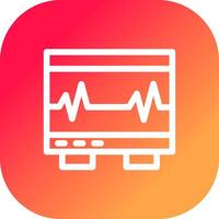 électrocardiogramme Créatif icône conception vecteur