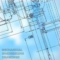 plan, croquis. illustration d'ingénierie vectorielle. couverture, flyer, bannière, arrière-plan vecteur