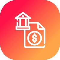 bancaire app Créatif icône conception vecteur