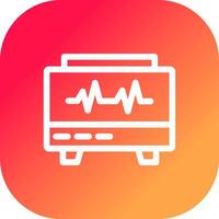 conception d'icône créative moniteur ekg vecteur