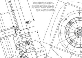 bannière de vecteur. dessin technique. fabrication d'instruments mécaniques vecteur