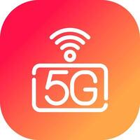 5g réseau Créatif icône conception vecteur