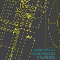 systèmes de conception assistée par ordinateur. l'industrie de la construction de machines. identité d'entreprise vecteur