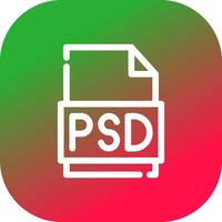 conception d'icône créative de fichier psd vecteur