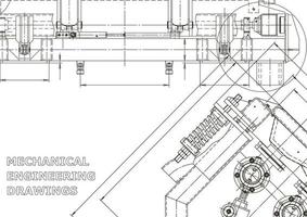 couverture. dessins d'ingénierie vectorielle. fabrication d'instruments mécaniques. arrière-plans abstraits techniques. illustration technique vecteur