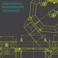 systèmes de conception assistée par ordinateur. l'industrie de la construction de machines. identité d'entreprise vecteur