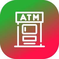 conception d'icône créative atm vecteur