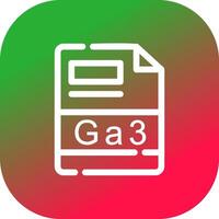 ga3 Créatif icône conception vecteur