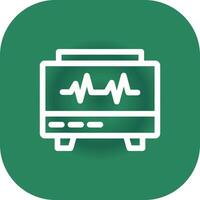 conception d'icône créative moniteur ekg vecteur