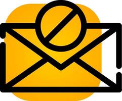 conception d'icône créative de bloc d'email vecteur