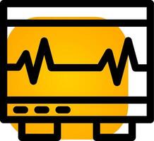 électrocardiogramme Créatif icône conception vecteur