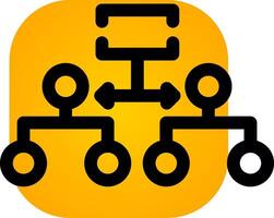 étiqueté hiérarchie Créatif icône conception vecteur