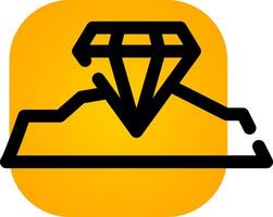 conception d'icône créative diamant vecteur