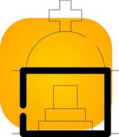 mausolée Créatif icône conception vecteur