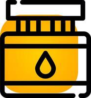 conception d'icône créative de bouteille d'encre vecteur