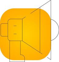 conception d'icône créative mégaphone vecteur