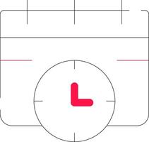 conception d'icône créative date limite vecteur